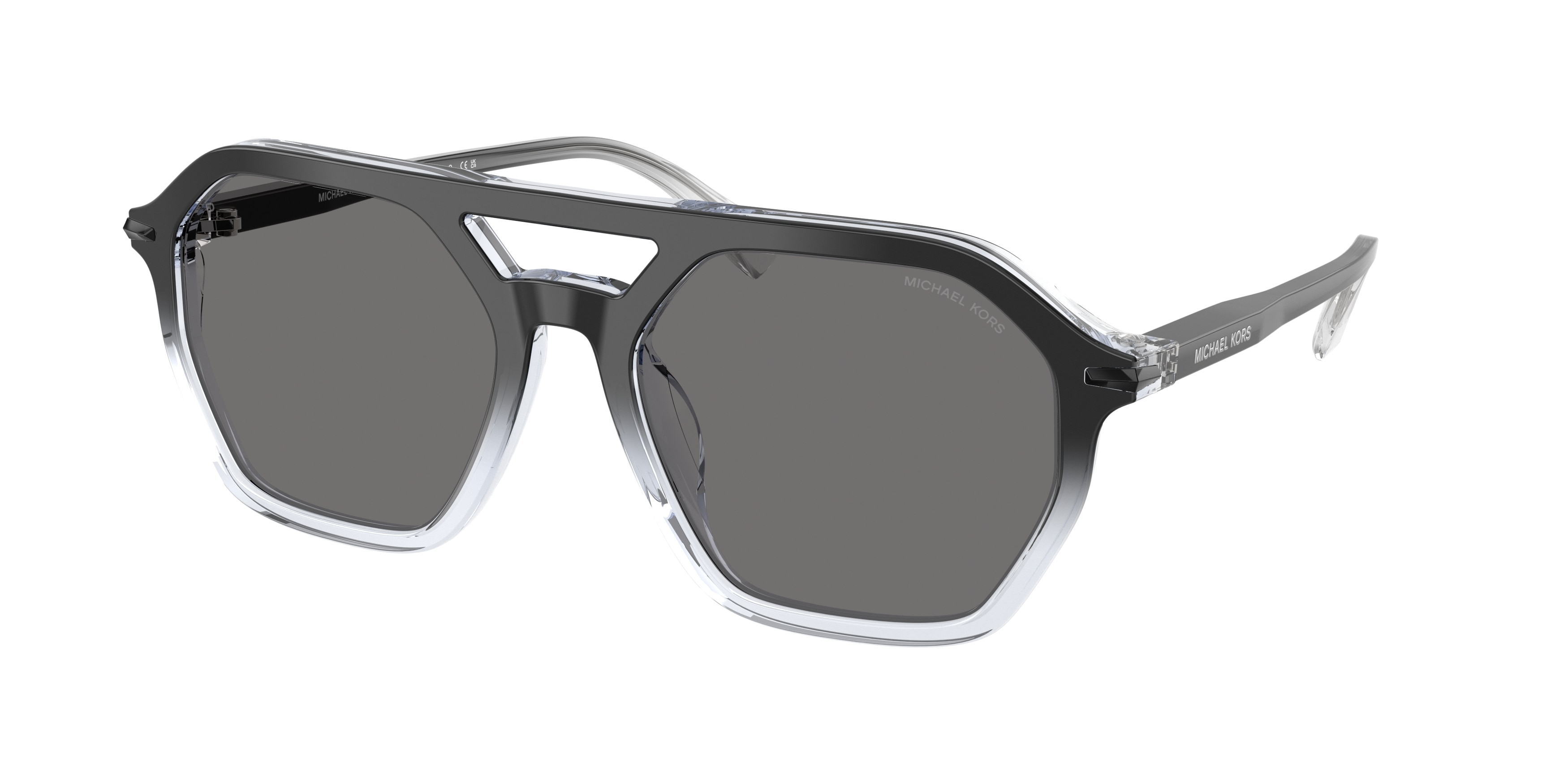 Michael Kors Herren MK2251U Jackson Hole 401381 Sonnenbrillen Acetat Schwarz Grau Pilot Polarisiert-image